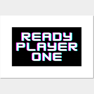 ready player 1 white Posters and Art